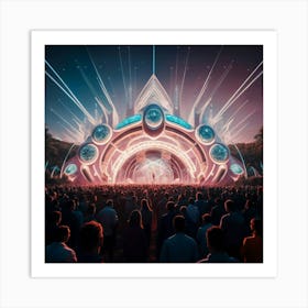 Festival At Night Art Print