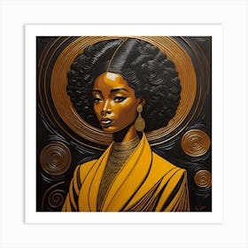 Afro Woman Art Print