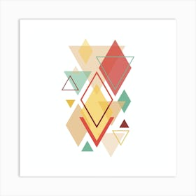 Geometric Triangles Art Print