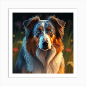 Australian Shepherd 1 Art Print