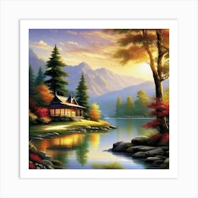 House By The Lake 5 Art Print