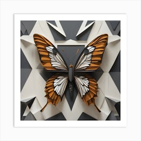 Origami Butterfly Art Print