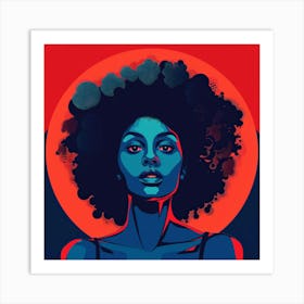 Afro-American Woman 23 Art Print