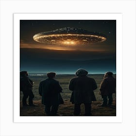 Aliens In The Sky Art Print