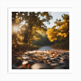 Autumn Road Art Print