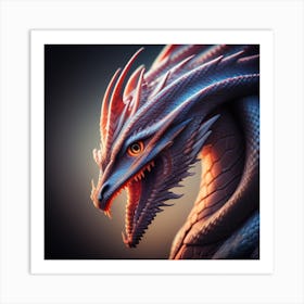 Dragon Head 2 Art Print