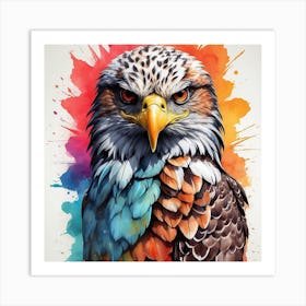 Colorful Eagle Art Print