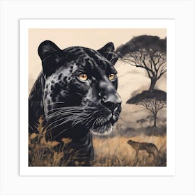 Black Panther  Art Print