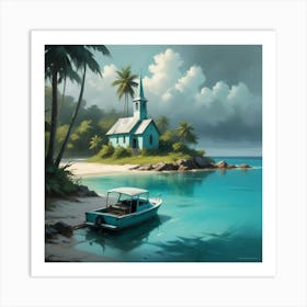 Church On The Beach 8 Art Print