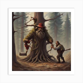 Tree In The Forest Art Print