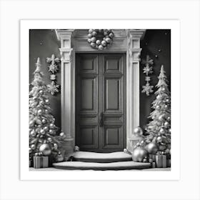 Christmas Door 63 Art Print