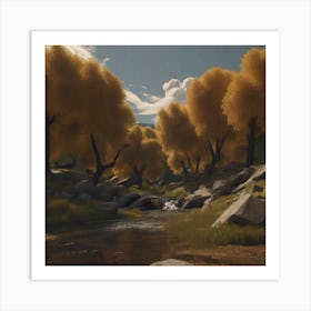 Autumn In The Forest 3 Art Print