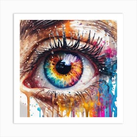 Colorful Eye 2 Art Print
