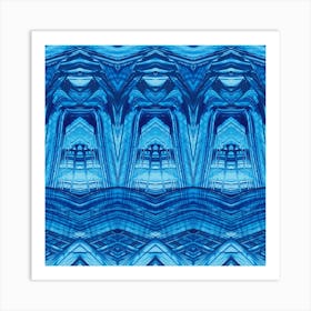 Abstract Blue artwork Art Print