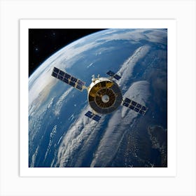 Satellite In Space 8 Art Print