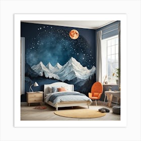 Mountain Mural Art Print