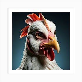 Portrait Of A Chicken 2 Art Print