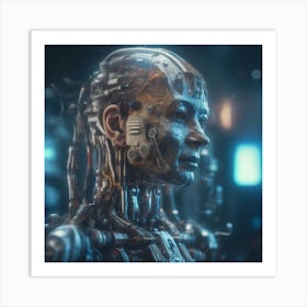 Futuristic Woman 54 Art Print