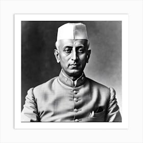 Jawahar Lal nehru G Art Print