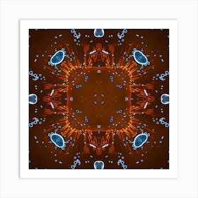 Blue Balls In Space 3 Art Print