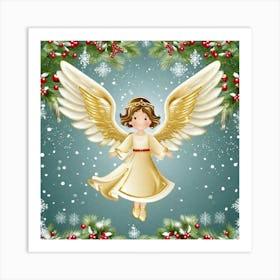 Christmas Angel Art Print