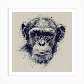 Chimpanzee Art Print