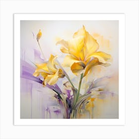 AI Golden Grove Symphony Art Print