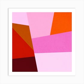 Geometric and colorful 11 Art Print