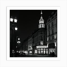 Berlin At Night Art Print