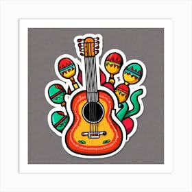 Mexican Guitar 3 Art Print
