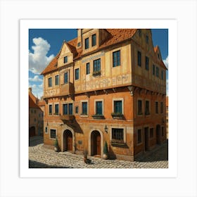 Old Town Building Art Print