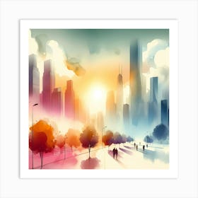 Cityscape 20 Art Print