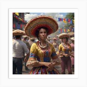 Colombian Festivities Trending On Artstation Sharp Focus Studio Photo Intricate Details Highly (7) Art Print