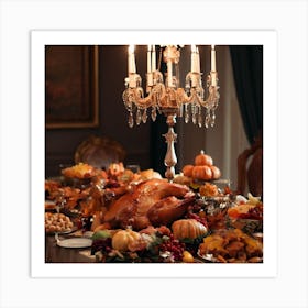 Thanksgiving Table Art Print