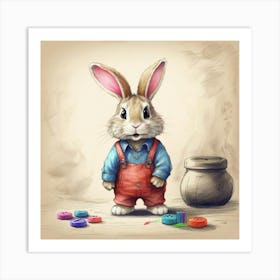 Cute Bunny Art Print