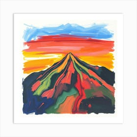 'Sunrise Mountain' Art Print