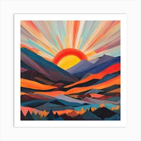 Lucky Sunset Art Print