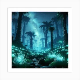 Night In The Forest Art Print