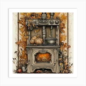 Autumn Stove Art Print