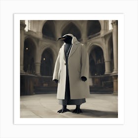 Penguin In Church Art Print