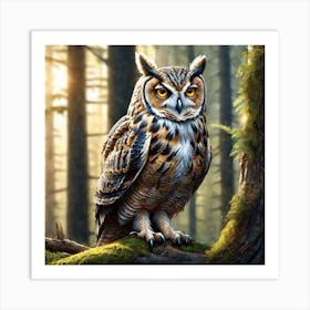 Great Horned Owl 10 Art Print