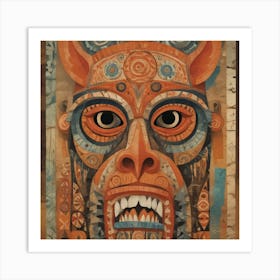 Mask Of The Demon Art Print