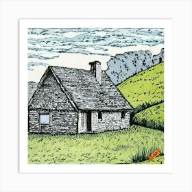 House On The Hill Art Print