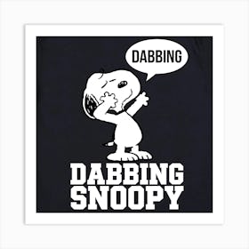 Dabbing Snoopy Series Art Print