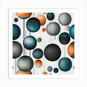 Abstract Spheres Art Print