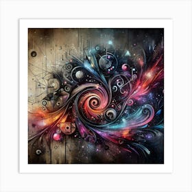 Abstract Psychedelic Art Art Print