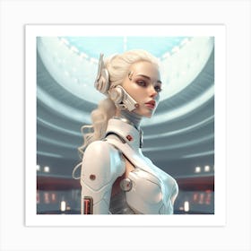 Futuristic Woman 1 Art Print