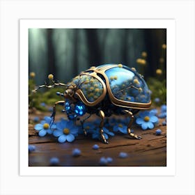 flower Beetle  Art Print