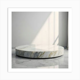 Round Marble Coffee Table 2 Art Print