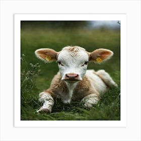 Baby Calf Art Print